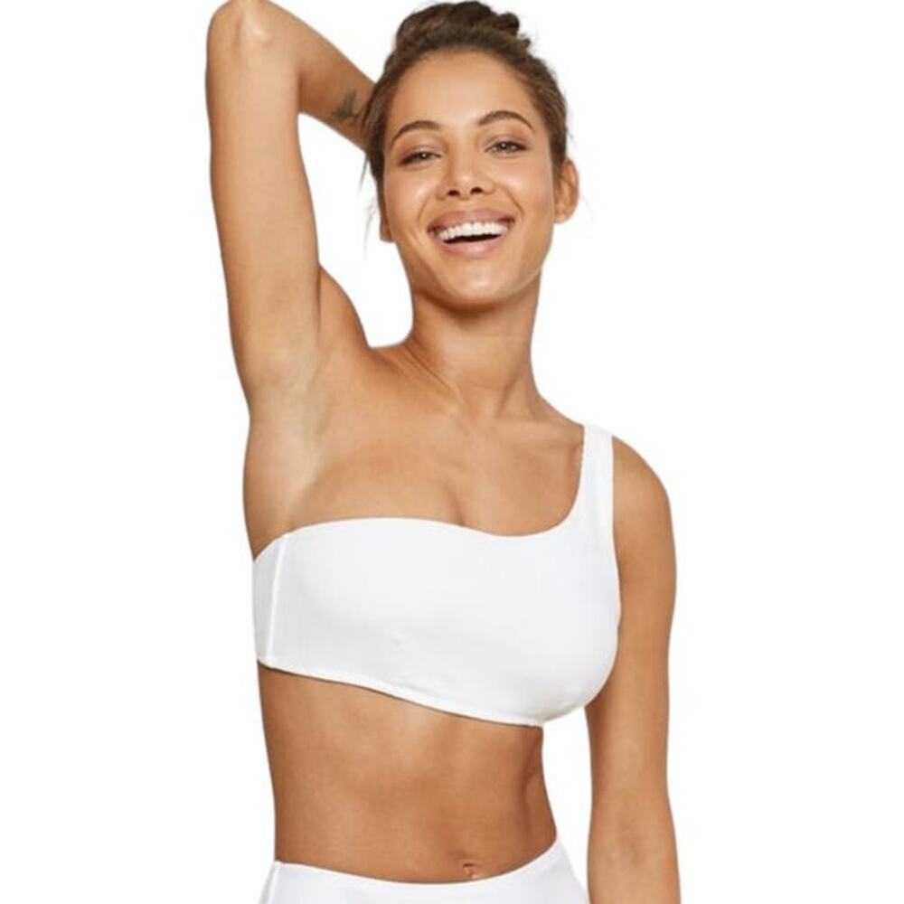 NWT Andie Wyndwood Rib Top Women's Size 3XL White Ribbed One Shoulder NEW